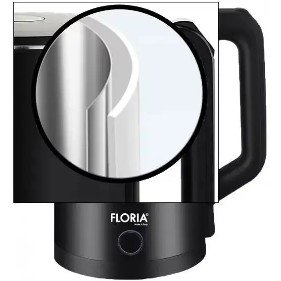 Чайник электрический Floria ZLN4919 с двумя стенками и автоотключением 2 л - фото 4