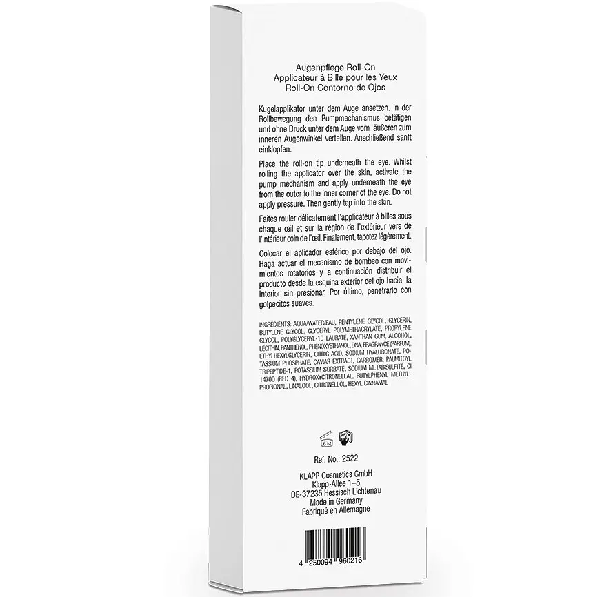 Флюїд для повік Klapp Caviar Power Eye Care Fluid Roll-On, 10 мл - фото 3