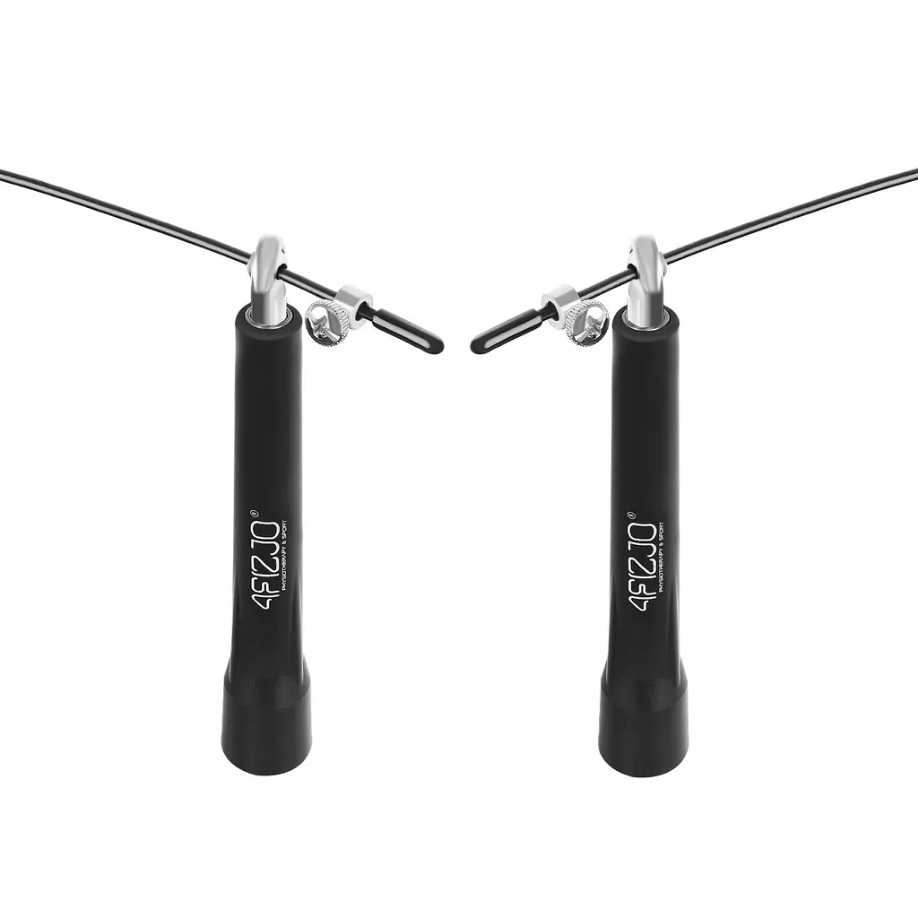 Скакалка 4FIZJO Standard+ швидкісна для кросфіту Black 4FJ0183 (P-5907739311528) - фото 3
