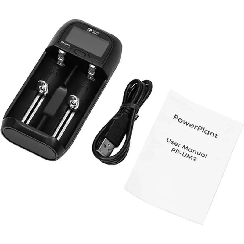 Зарядний пристрій для акумуляторів PowerPlant PP-UM2 (Ni-Mh, Ni-Cd, Li-ion, LiFePO4 / input DC 5V/2A) (AA620180) - фото 4