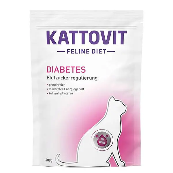 Дієтичний сухий корм Kattovit Veterinary Diabetes Каттовіт Діабет для котів з цукровим діабетом і ожирінням 400 г