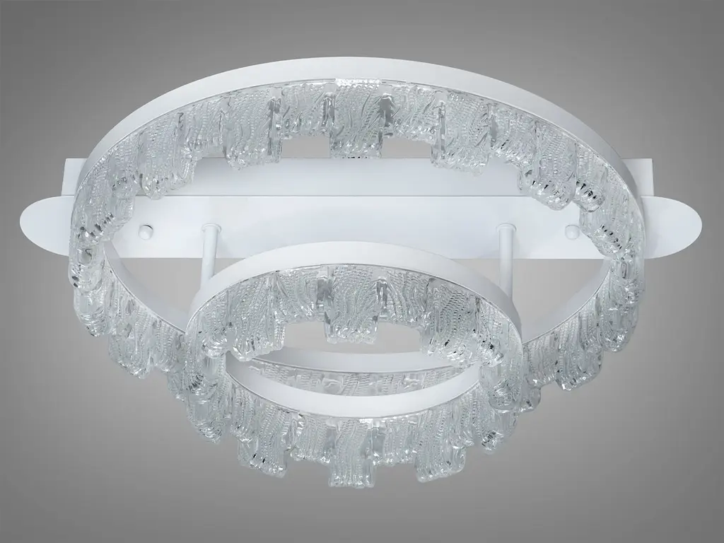 LED-світильник стельовий Diasha MX78205/400+200WH 55W, 2 кільця, 3 кольори світла, 40x50 см - фото 2