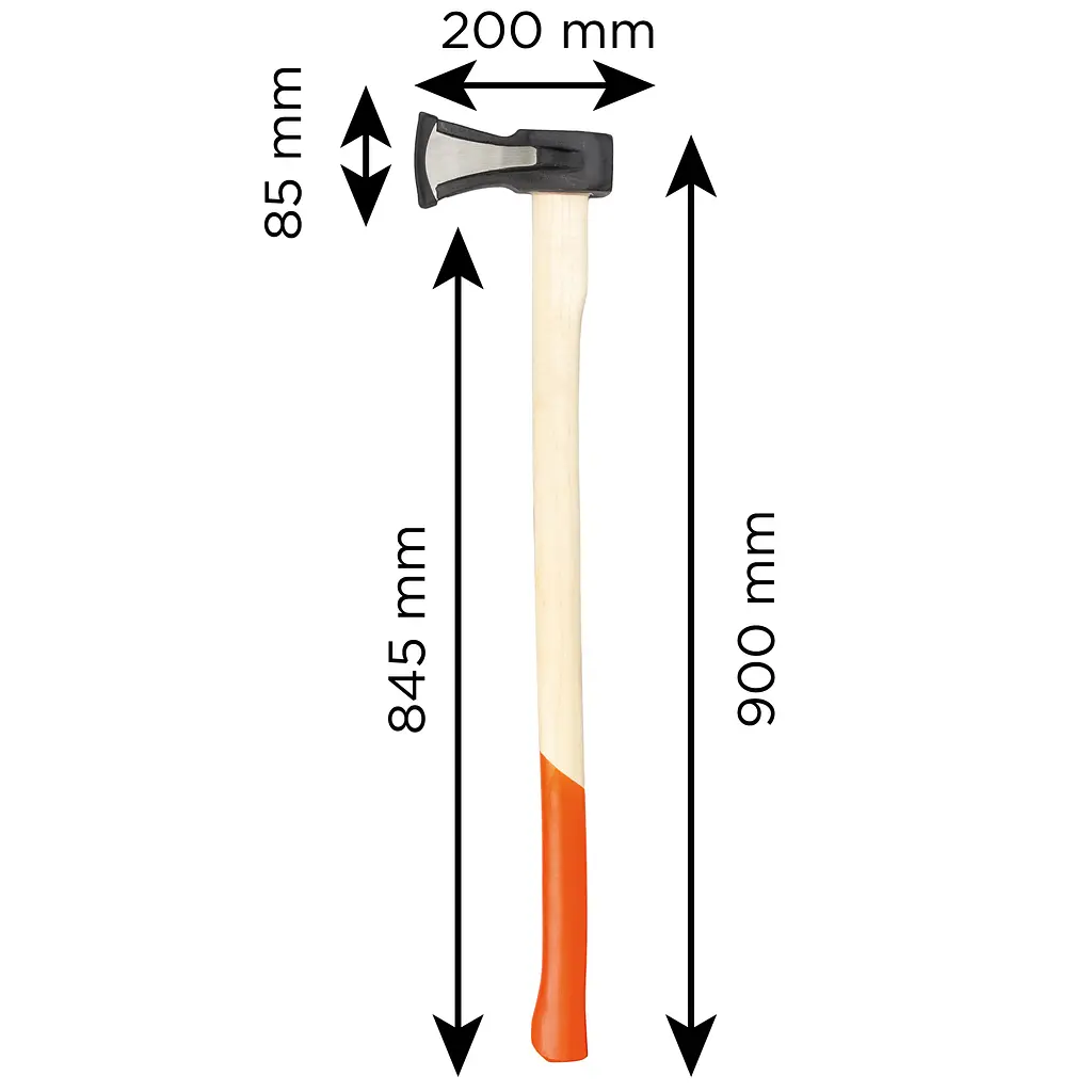 Колун для дров Polax 2000 г деревянная ручка (36-045) - фото 4