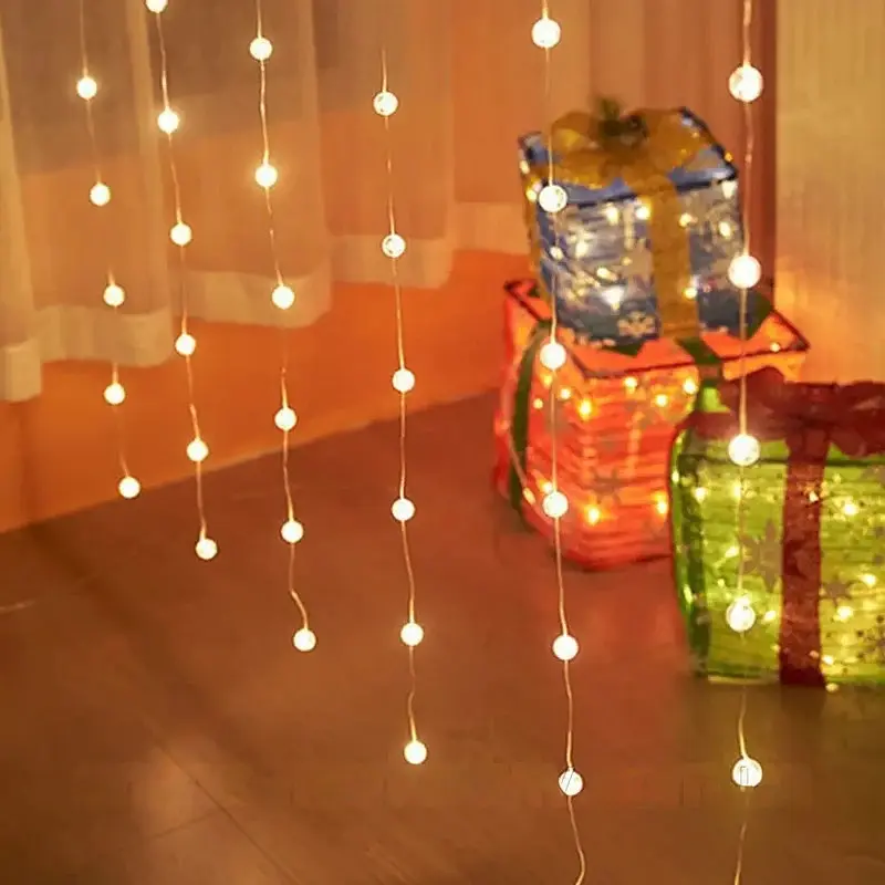 Гірлянда-штора XPRO Кульки LED 3х0.8 м (234575796_399) - фото 8