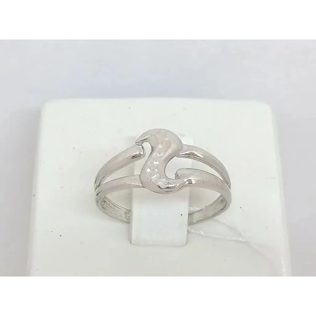 Срібне кільце Tango з алмазною гранню. 310160С 17,5 - фото 2