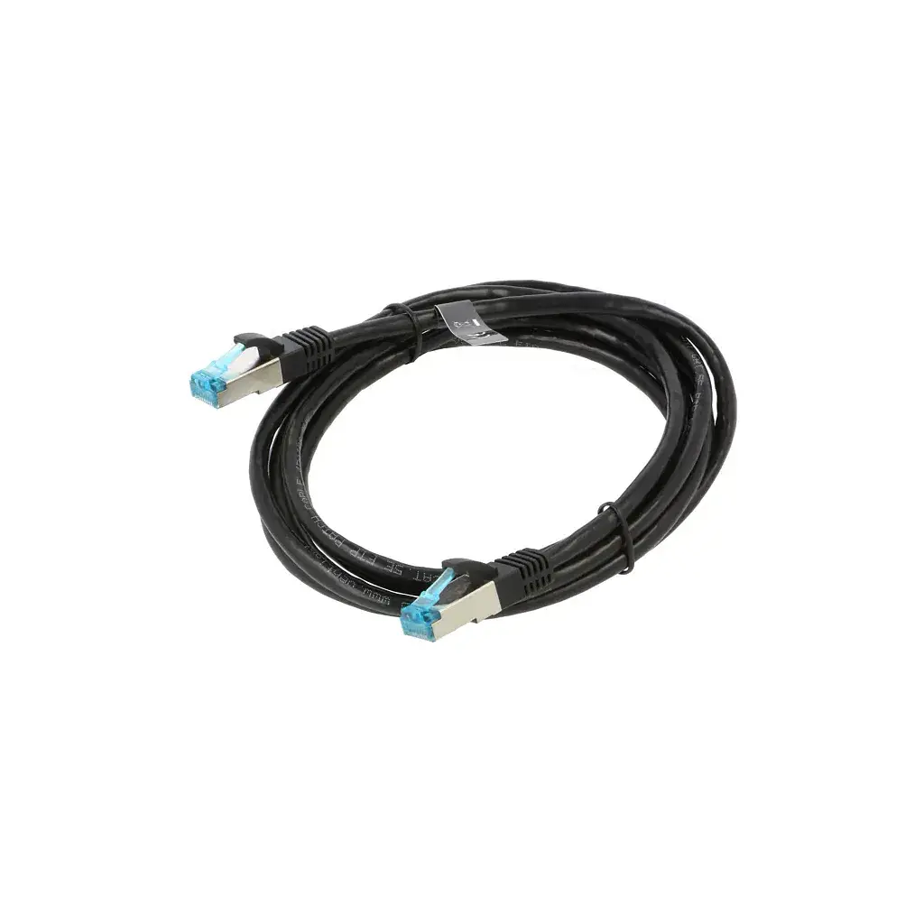 Патч-корд 2м, FTP cat 5e RJ-45 black Vention (VAP-B05-B200)