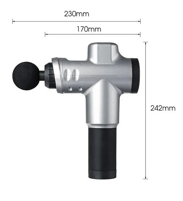 Массажный пистолет Fascial Gun SK-668 3600 мАч Мышечный массажер для тела - фото 5