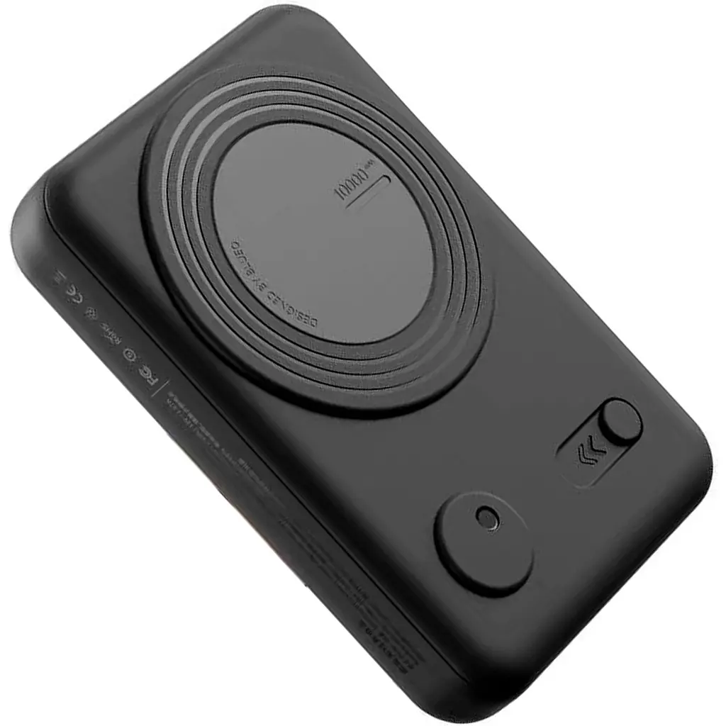Зовнішній акумулятор Blueo Magnetic Wireless Power Bank With Stand 20W 10000mAh Black (P010BLKS) [105993] - фото 2