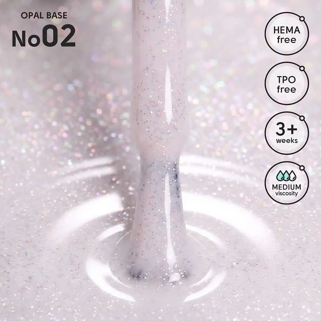Камуфлююча база Shelly з шимером 02 Opal Base 12 мл - фото 2
