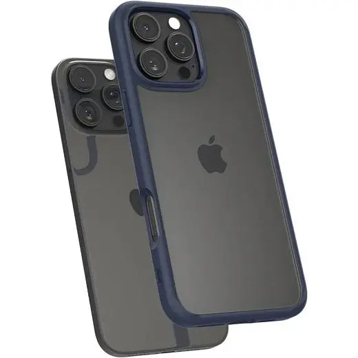 Прозрачный чехол Spigen Ultra Hybrid Navy Blue для iPhone 16 Pro (ACS08126) - фото 2