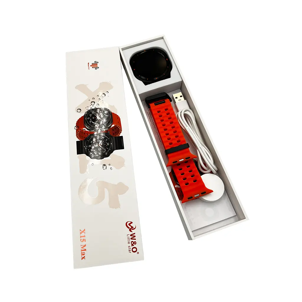 Смарт-годинник W&amp;O X15 Max 38mm. 330 mAh. Amoled+IP67 Orange - фото 2