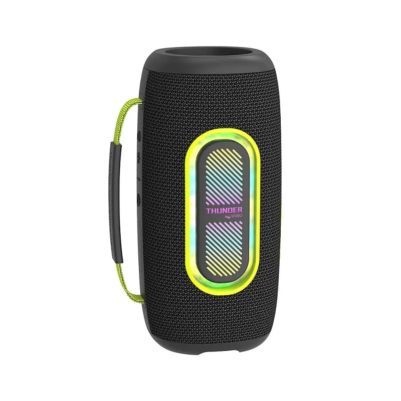 Bluetooth Колонка WIWU H7 Thunder Wireless Portable Speaker Black - фото 3