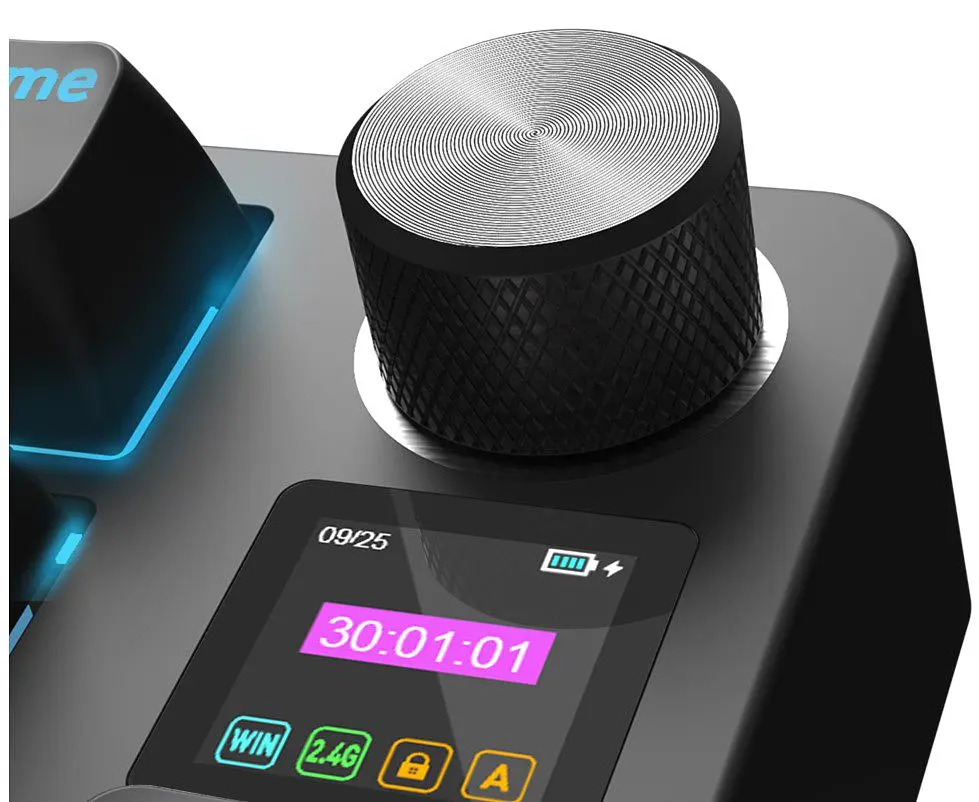 Клавіатура ігрова механічна бездротова HATOR HTK-450 UA RGB Icefall PRO, Wireless, Display Black - фото 3