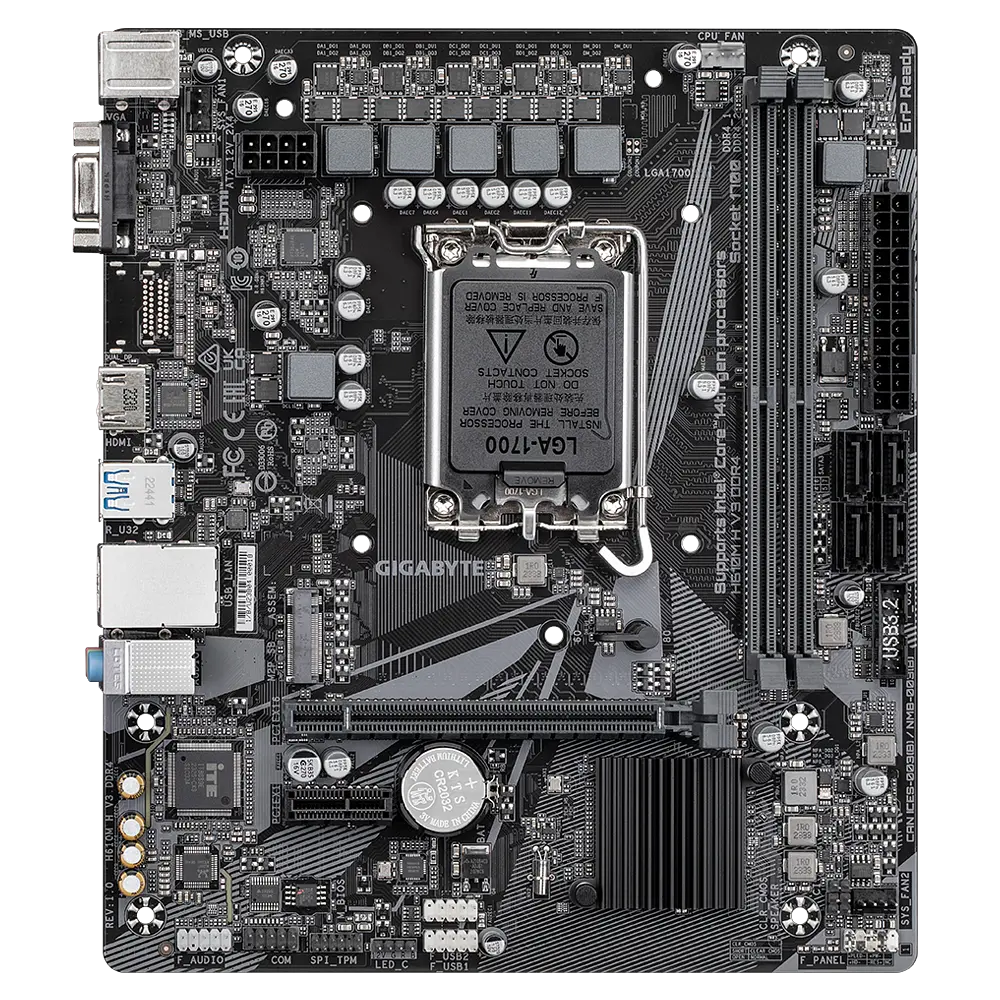 Материнська плата Gigabyte H610M H V3 DDR4 LGA 1700 (H610M H V3 DDR4) - фото 2