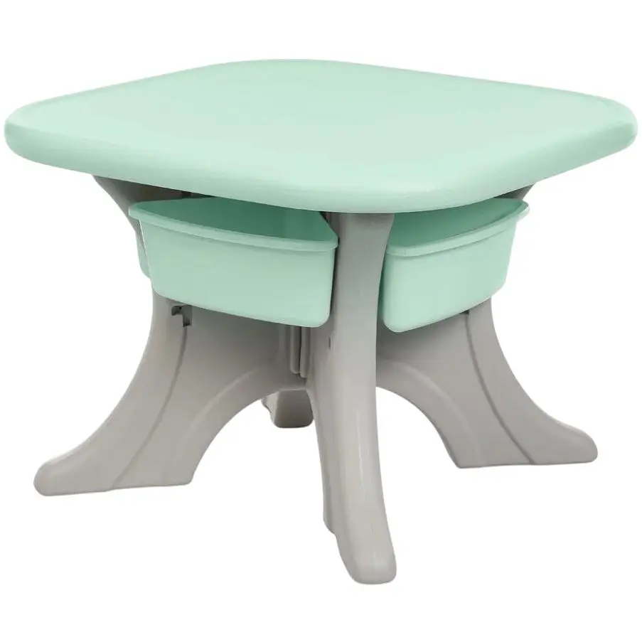 Дитячий столик з двома стільцями Bambi NEW TABLE-5 бежево-м'ятний - фото 2