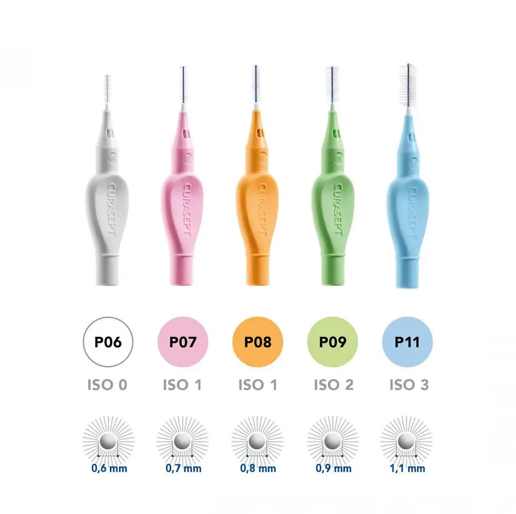 Міжзубний йоржик Curasept Proxi P08, ISO1 (0.8 мм, мандарин), 6 шт - фото 4