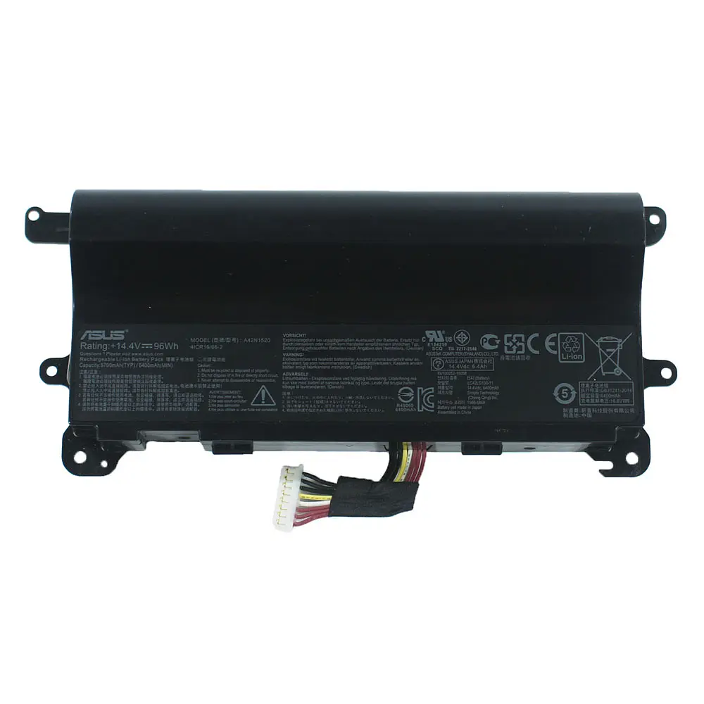 Акумулятор для ноутбука Asus A42N1520 (ROG G752VY, GFX72, G752VS series) 14.4V 6400 mAh 96Wh Black (0B110-00380000) - фото 3