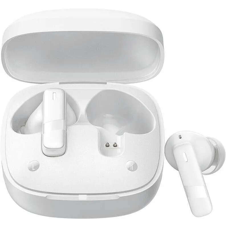 Беспроводные наушники Baseus Bowie E20 True Wireless Earphones, IPX5, BT5.3, ENC, 35mAh, 500mAh, 8h, White A00069700223-00 - фото 3