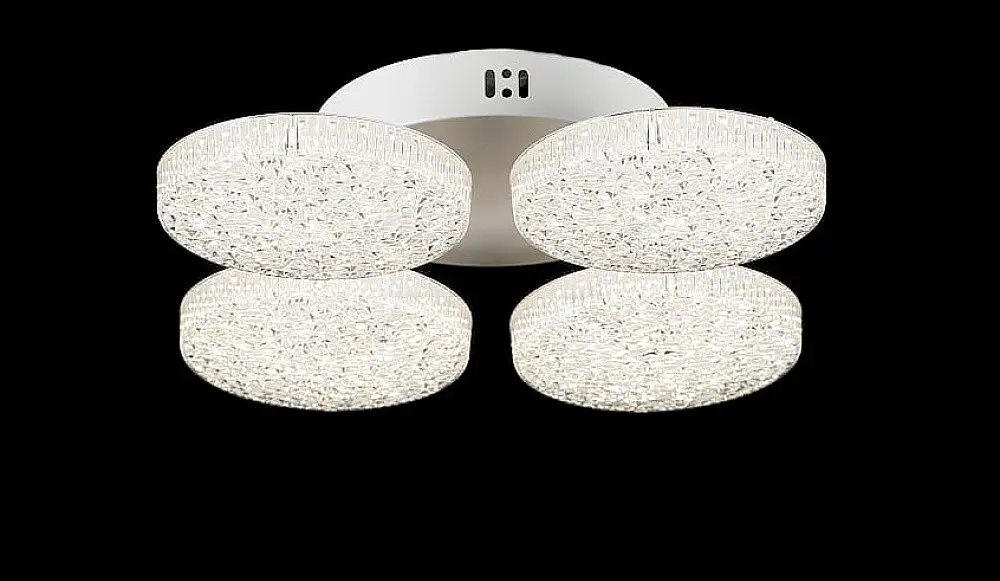 Люстра стельова LED Splendid Ray L3180/4, 80W, білий, сучасний стиль, з пультом, 4 лампи, 40 см - фото 4