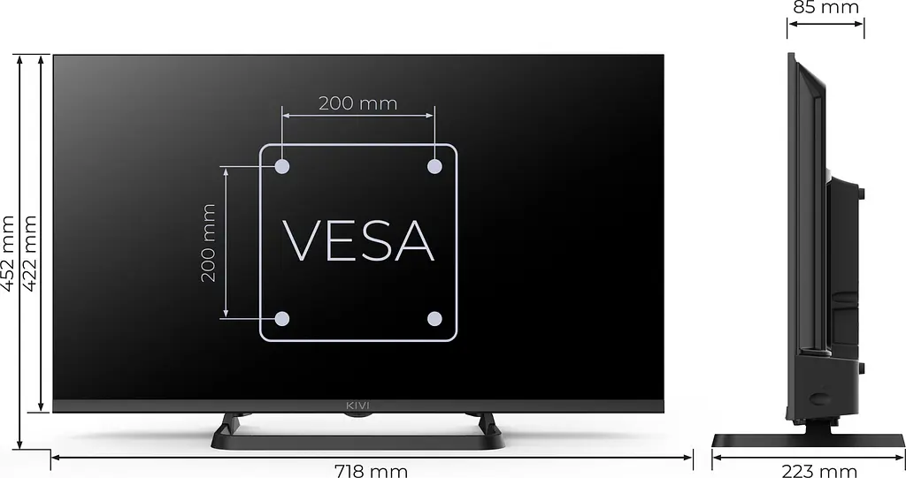 Телевізор Kivi 32'' HD Optima L5 HDR (32H710QB) - фото 9