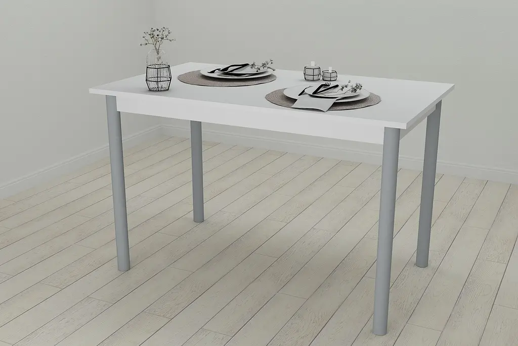 Стіл кухонний Ferrum-decor Беніта 75x120x70 Сірий ДСП Біле 16мм (FRD-106278) - фото 4