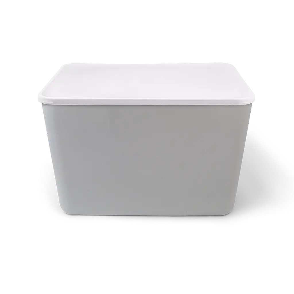Комплект XXL: ящик для хранения МВМ My Home FH-14 XXL 360х257х240 мм и крышка FH-16 серый (FH-14/FH-16 GRAY) - фото 2