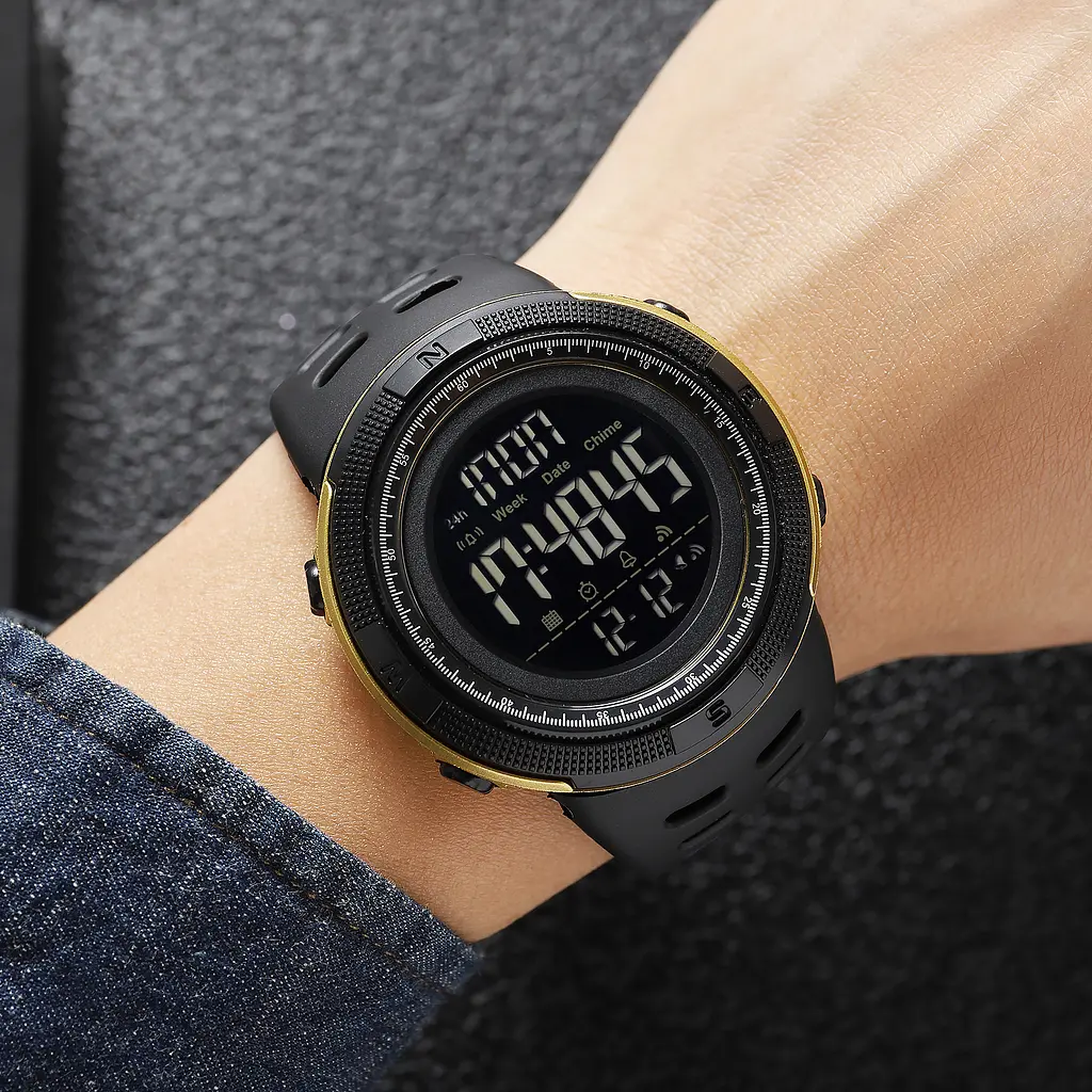 Наручний годинник чоловічий 2070BKGD Black-Gold Skmei acs0030334 - фото 3