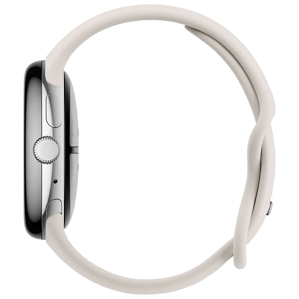 Google Pixel Watch 3 45 mm Wi-Fi Polished Silver Aluminum Case/Porcelain Active Band - фото 2