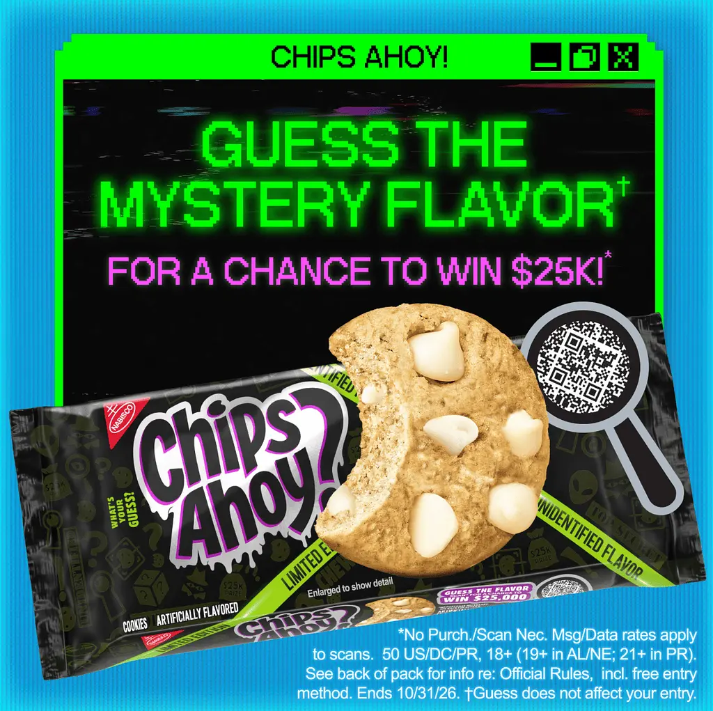 Печиво Chips Ahoy! Chewy Mystery Glitch Cookies 271г - фото 5
