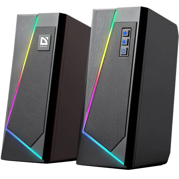 Акустична система 2.0 Defender Solar 3 10 Вт, BT/Light USB (65103) - фото 4
