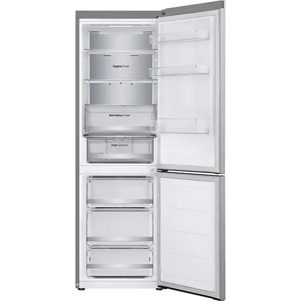 Холодильник LG с нижней морозильной камерой 186x60х68 холод.отд. 234 л мороз.отд. 110 л 2дв. А++ NF инв. диспл внешний Metal Fresh серебристый - фото 7
