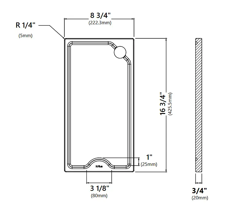 Дошка для нарізання Kraus KCB-WS101BB - фото 4