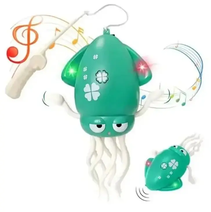 Танцюючий восьминіг Squid Electric Dance музична іграшка для дітей Зелений - фото 9