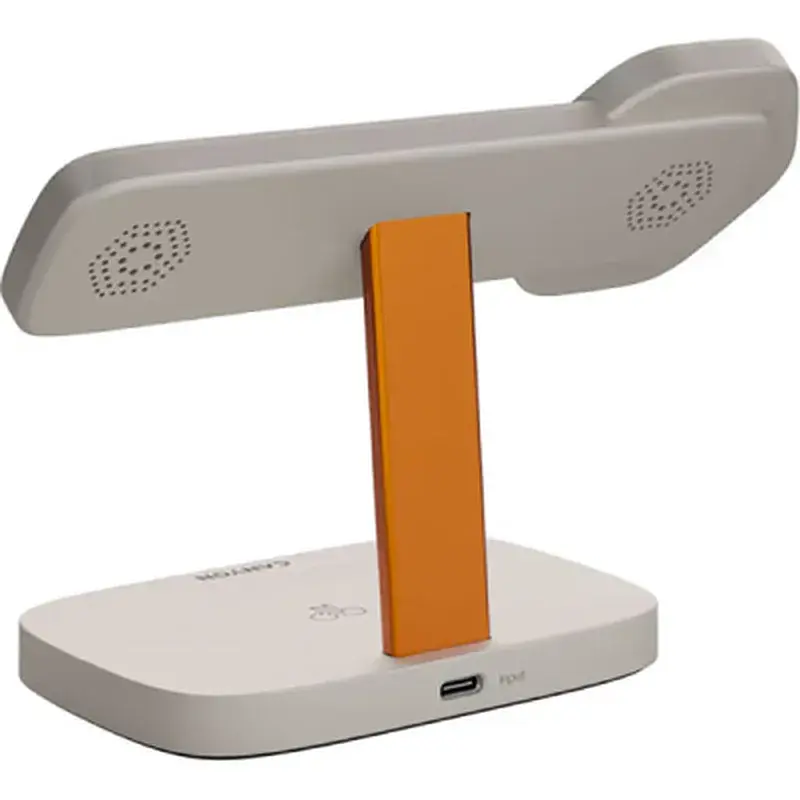 Зарядний пристрій Canyon wireless charger HEXAGON WCS-310 3in1 LightGrey/Orange (CNS-WCS310LGOR) - фото 2