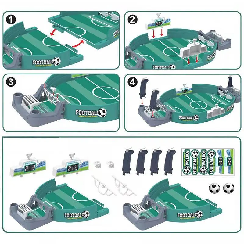 Настільний футбол Ummi 2021-1 Fun Sports Competition (2 balls) Green - фото 7