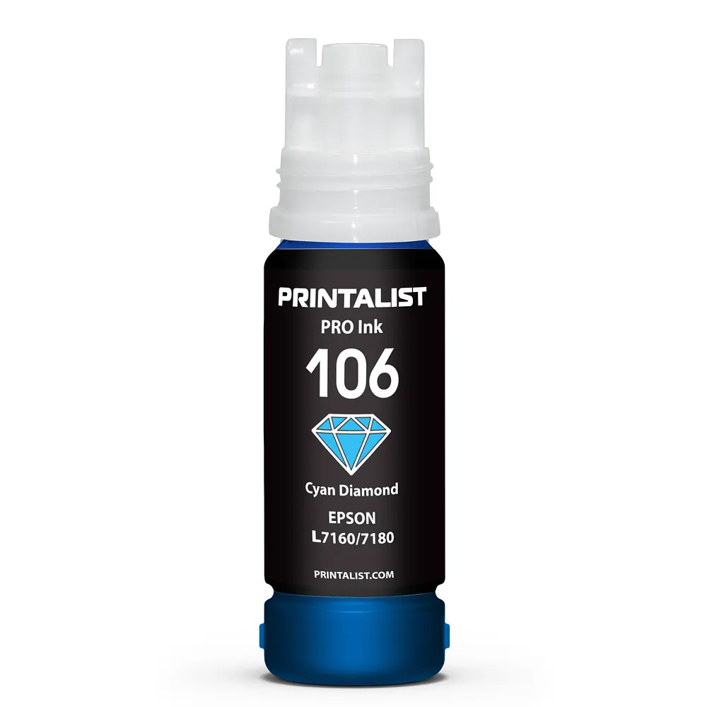 Чорнило PRINTALIST 105 для Epson L7160/7180 70г Cyan водорозчинне (PL106C) - фото 3