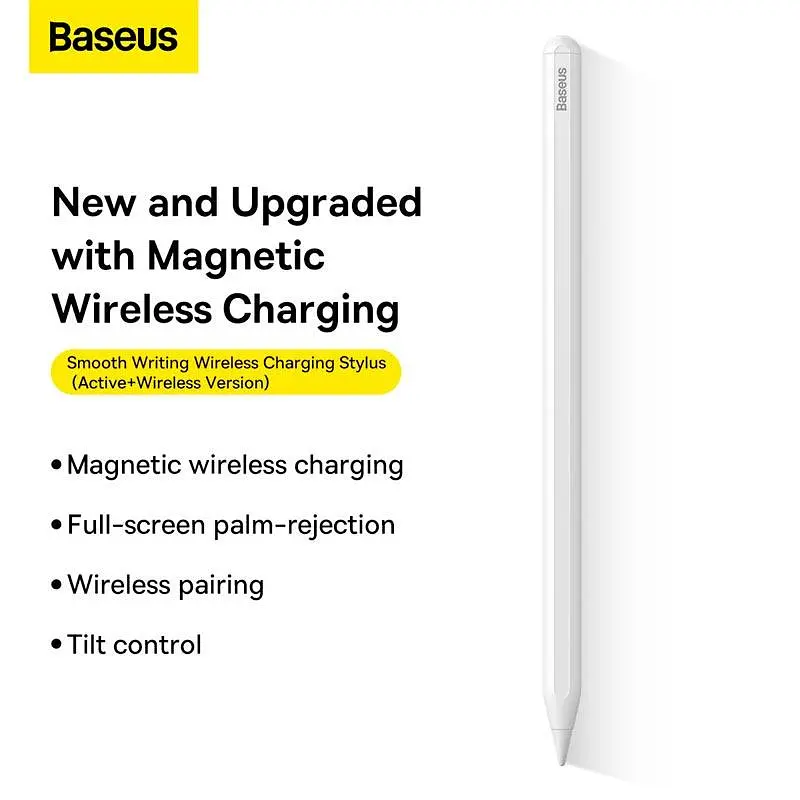 Стилус Baseus Smooth Writing Wireless Charging Stylus Active+Wireless Version SXBC020102 - фото 6