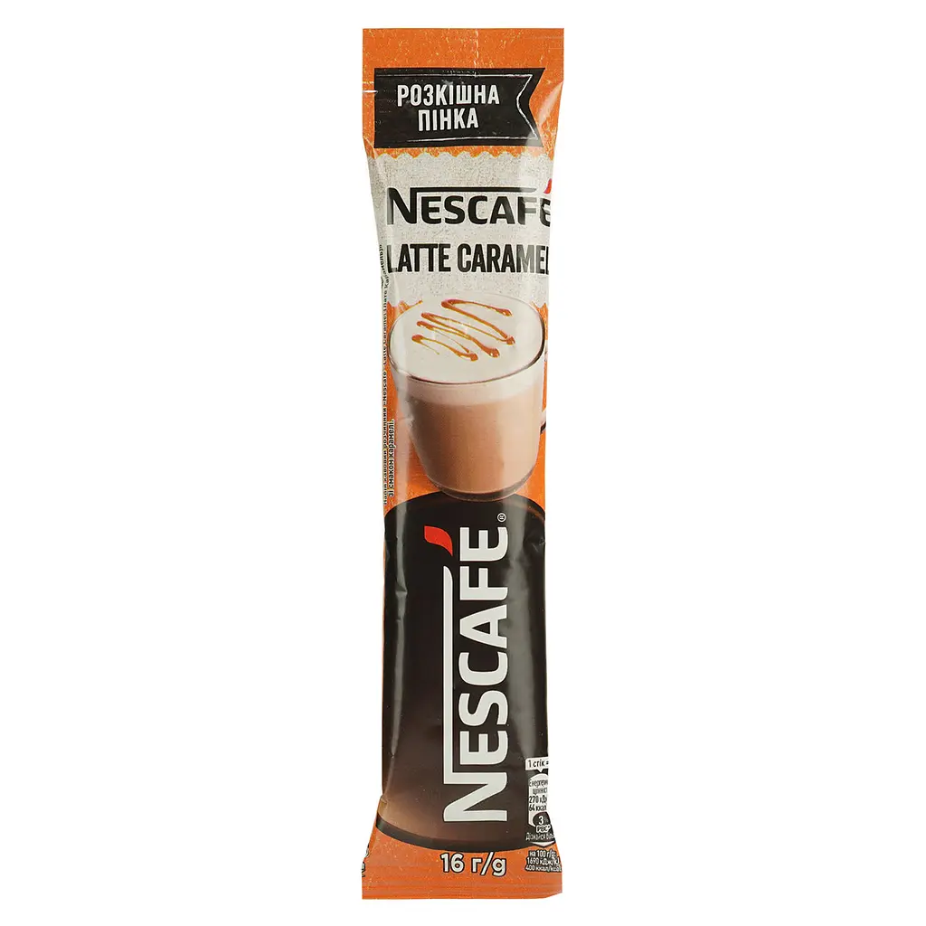 Напій кавовий розчинний Nescafe Latte Caramel Cream зі смаком карамелі 16 г - фото 2