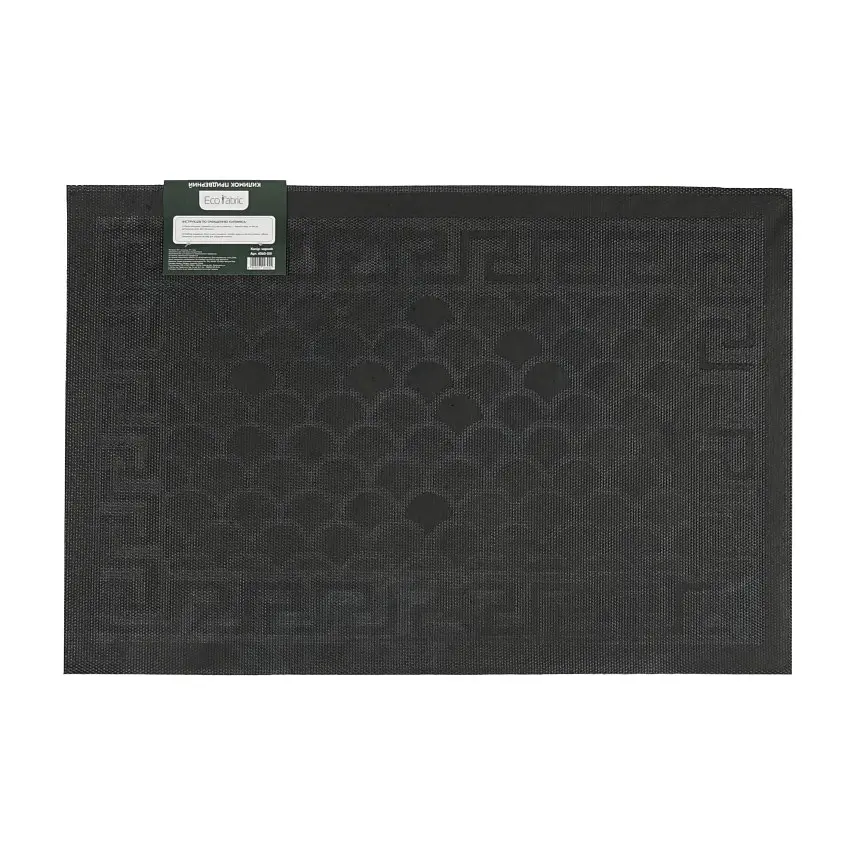 Килимок придверний Eco Fabric Луска без кромки чорний 40 х 60 см (4060-001) - фото 4