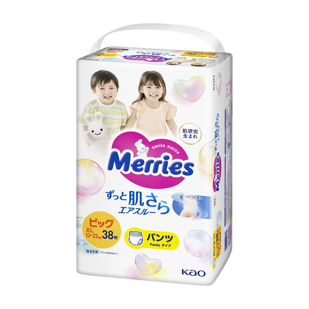 Підгузки Merries Трусики Super Jumbo XL 12-22 кг 38 шт (4901301425881)