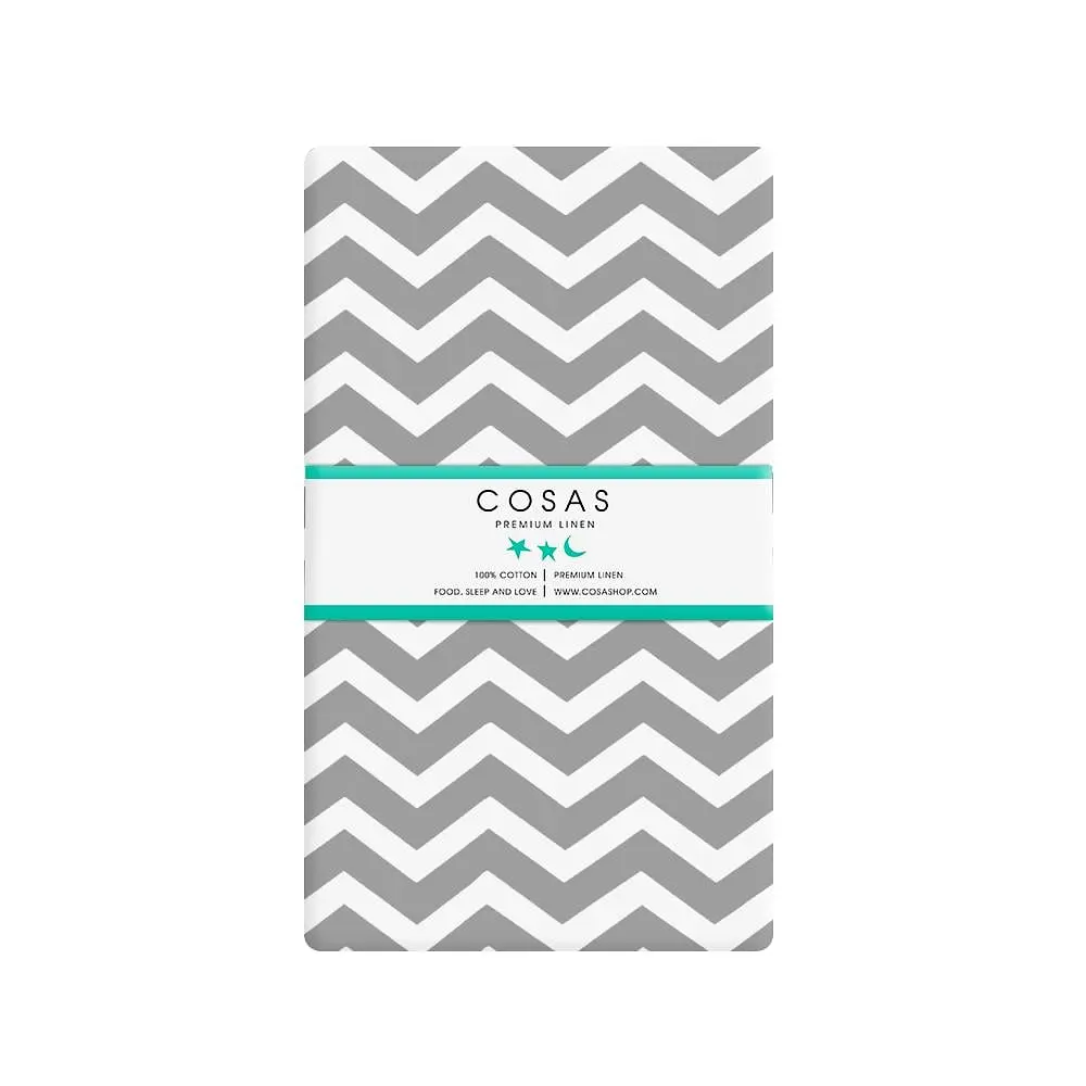 Наволочка Cosas Grey Zigzag 50х70 см (Зигзаг_серый_н_2) - фото 3