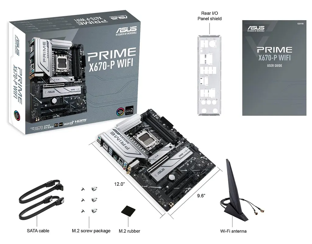 Материнська плата ASUS PRIME X670-P WIFI (PRIME X670-P WIFI) (Socket AM5, AMD X670, ATX) Б/в - фото 6