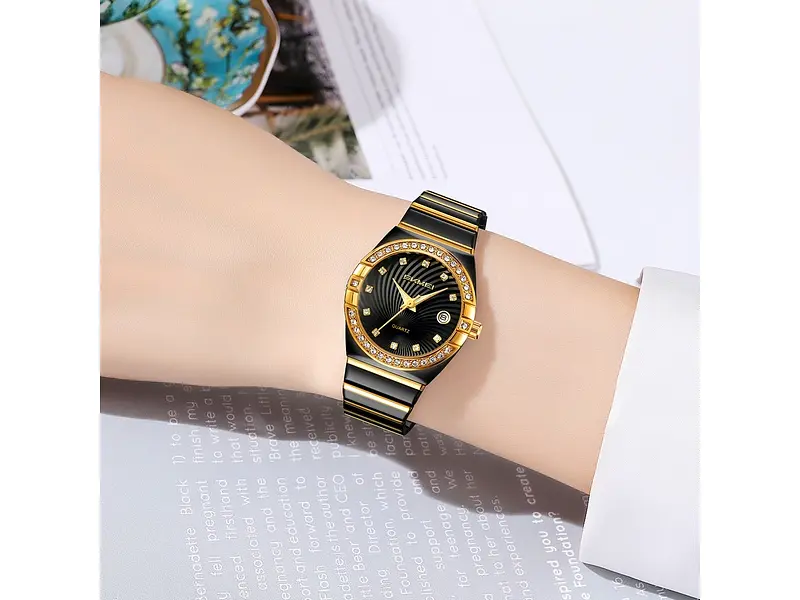 Годинник наручний жіночий 2342BKGD Black-Gold Skmei acs0030006 - фото 4