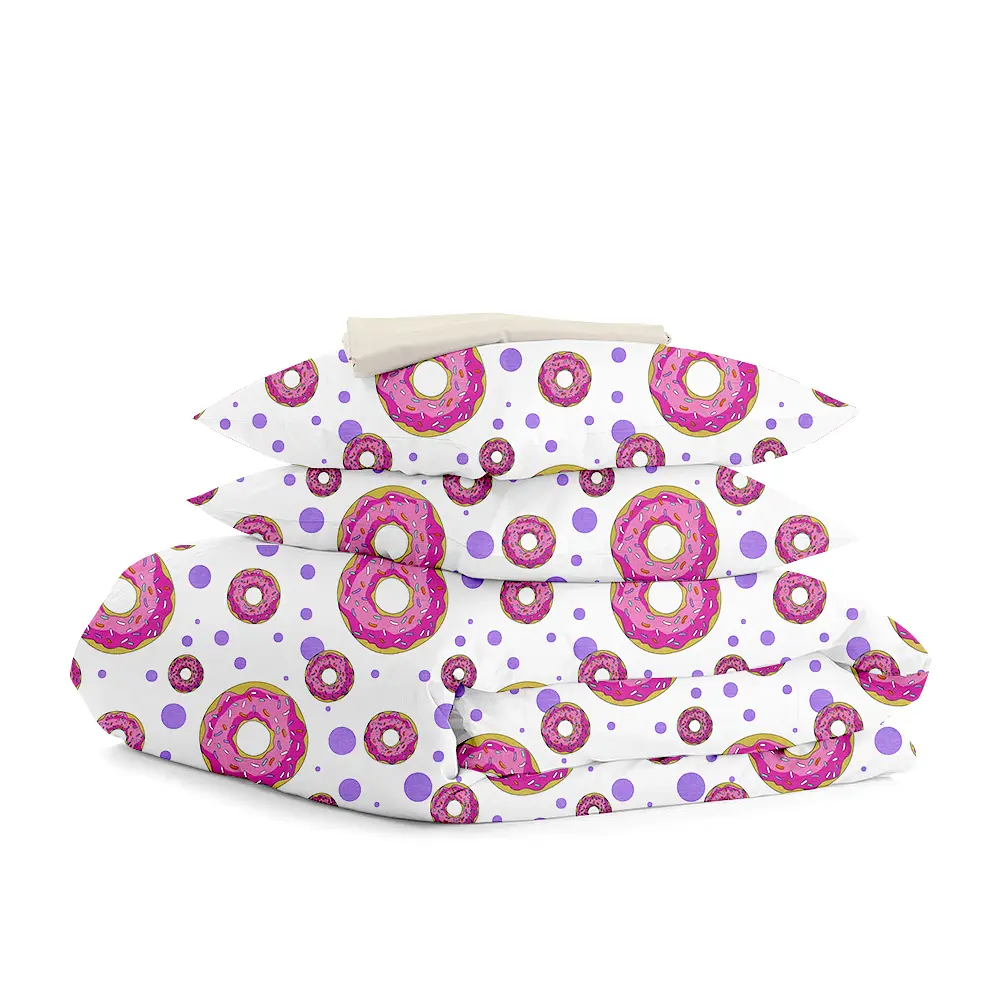 Полуторна постільна білизна SWEET DONUT BEIGE COSAS (4822052057667)