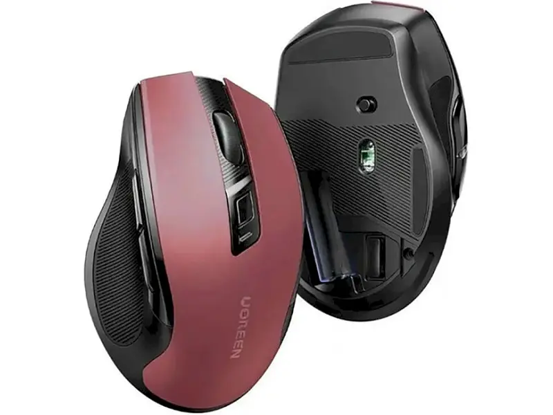 Миша UGREEN MU006 Ergonomic Red (25752) - фото 3