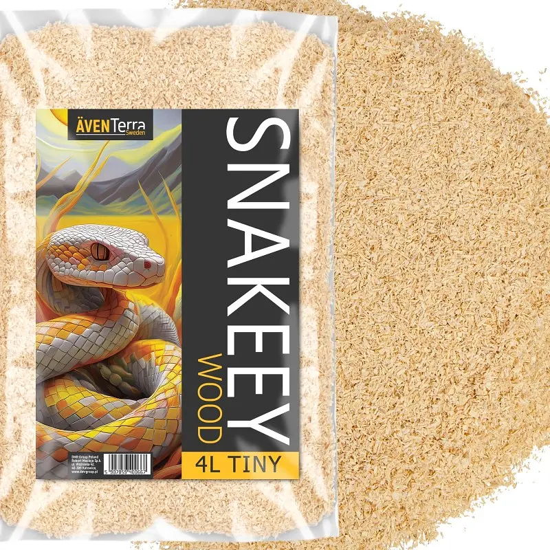 Натуральна деревна підстилка Aventerra Sweden SNAKEEY Wood Tiny 4 л для гризунів і змій - фото 9