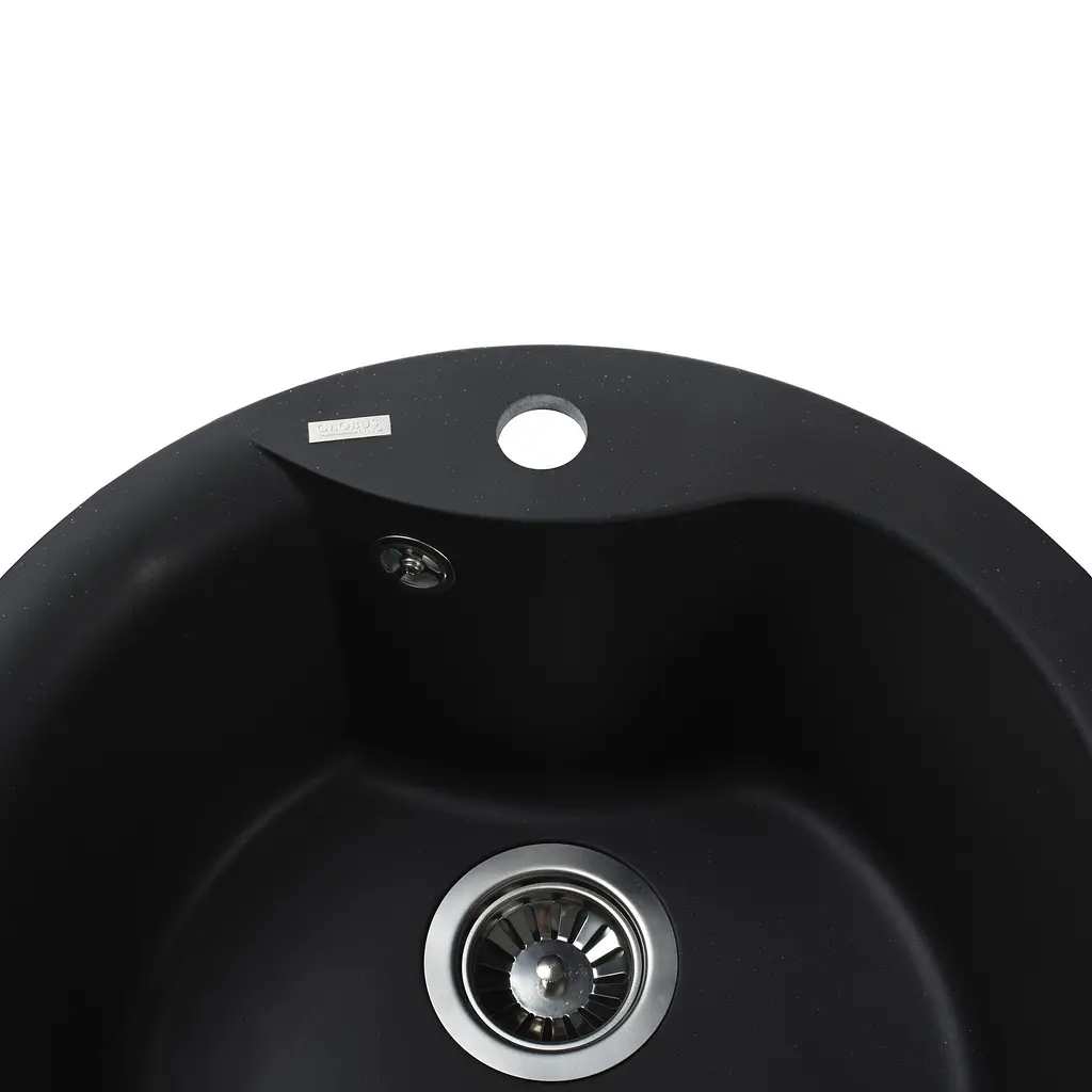 Гранітна мийка Globus Lux Orta чорний 485мм-А0002 - фото 3