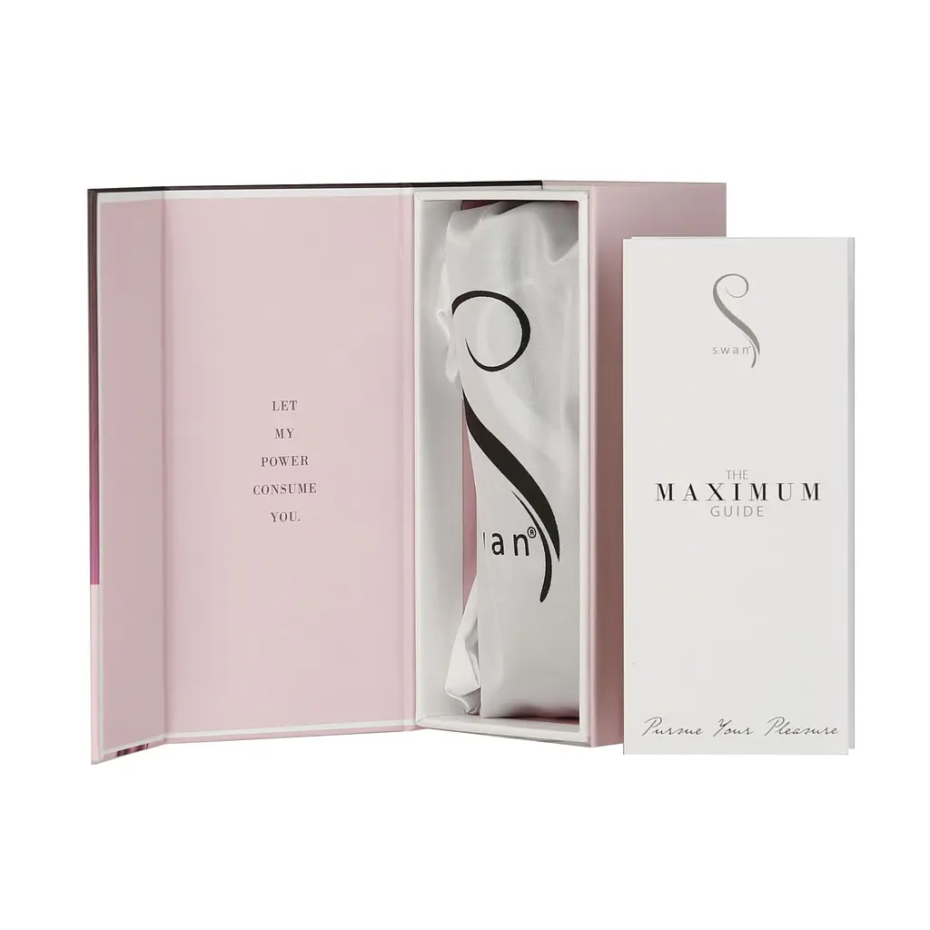 Віброкуля Swan Maximum + Comfy Cuff Pink, суперпотужна, різна інтенсивність, силіконова манжета - фото 7