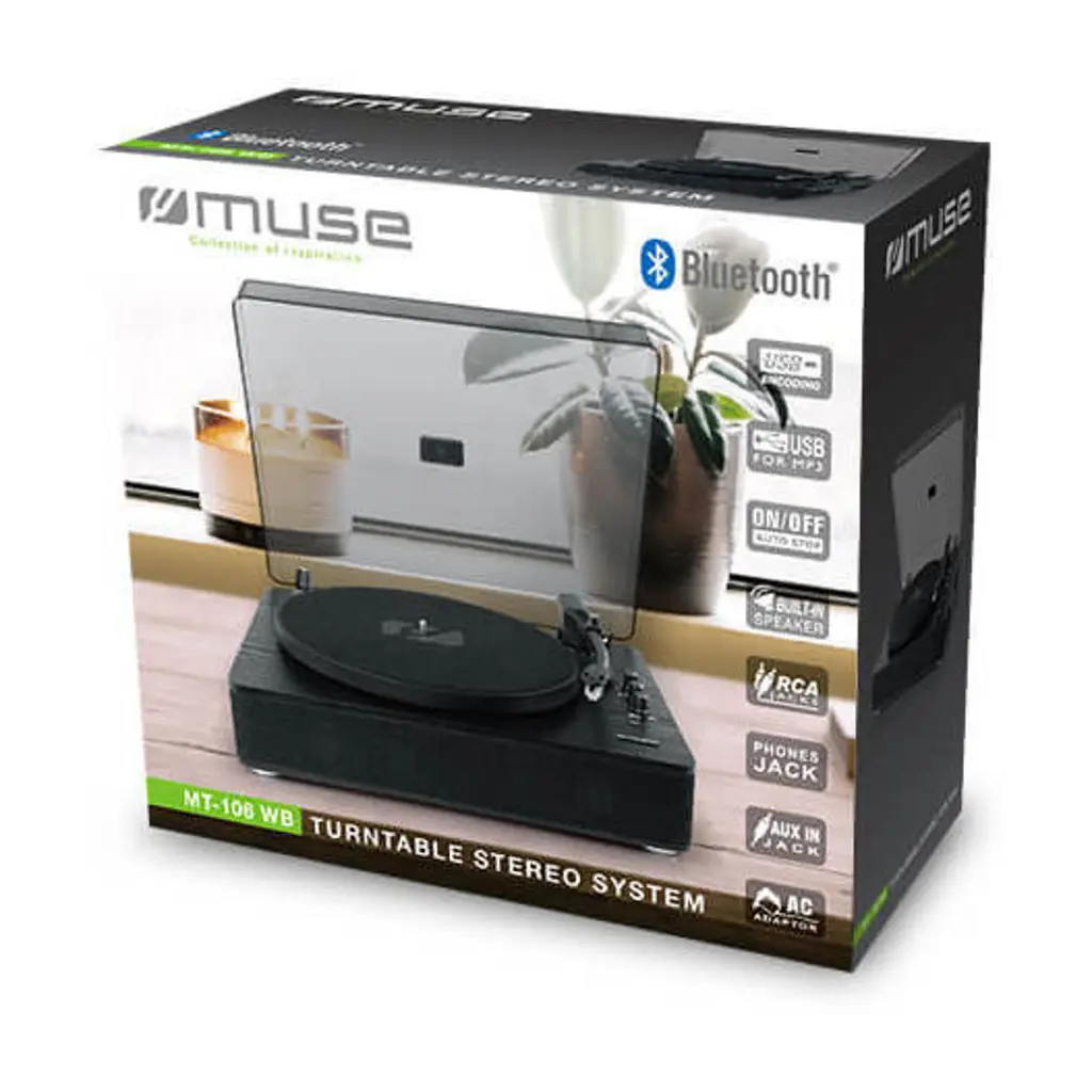 Програвач вінілових дисків Muse MT-106 WB чорний - фото 4