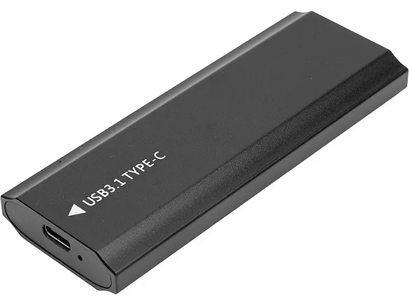 Кишеня для накопичувача PowerPlant NVMe/SATA M.2 SSD to USB 3.1 Black (HC380459) - фото 2